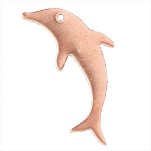 Kopparfigur, delfin